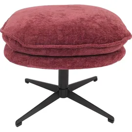 MCW Relaxsessel MCW-P32 Chenille 370 g/m2 70 x 70 x 70 cm Beere mit Hocker