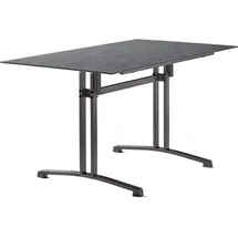 Sieger Klapptisch 140x80cm Stahl/Polytec Dunkelgrau