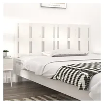 vidaXL Weiß 155,5x4x100 cm Massivholz Kiefer