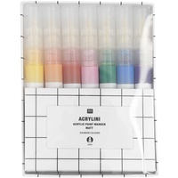 Rico Design Acrylini Marker Set Rainbow Colours, 7 Farben