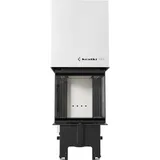 Kamineinsatz KRATKI REGNOR 500/500 7 kW Ø 200 3 seiten glas mit Türfeder - Weiß/Schwarz