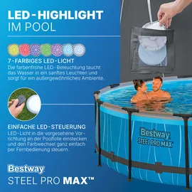 BESTWAY Steel Pro MAX Solo Pool Ø 457 x 107 cm grau