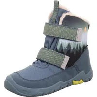 superfit Jungen TRACE warm gefütterte Gore-Tex Stiefel, BLAU/GELB 8000