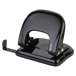 SIGMA Locher PU01, Metall, schwarz, 2-fach, 25 Blatt