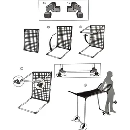 BRUNBESTE Teleskop Balkon Wäschetrockner XXL 2 Flügel 27m BRUNBESTE BB-3904