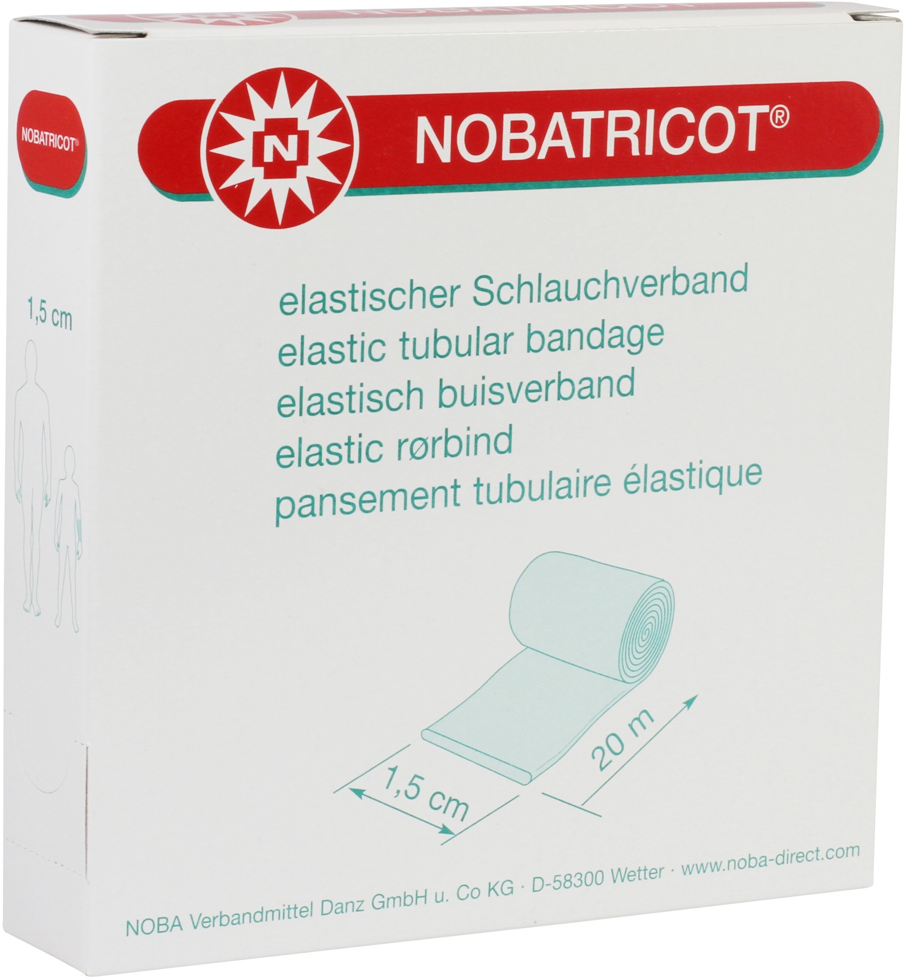 NOBATRICOT Elastischer Schlauchverband gerollt