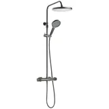Schöner Wohnen Glaia Duschsystem mit Thermostat grau 118,5 cm