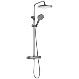 Schöner Wohnen Glaia Duschsystem mit Thermostat grau 118,5 cm