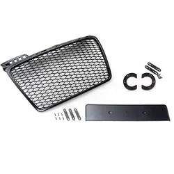 Frontgrill Sport schwarz mit Kennzeichenhalter passend für den Audi A4 B7