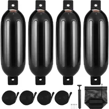 Vevor Fender 4 Aufblasbare Fenders 13,97 x 50,8 cm Schwarz