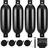 Vevor Fender 4 Aufblasbare Fenders 13,97 x 50,8 cm Schwarz