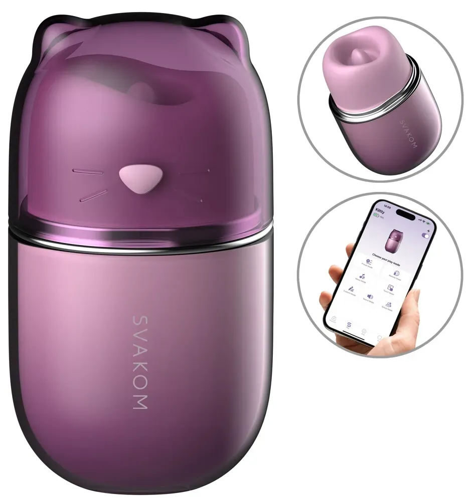 Svakom Klitty Auflegevibrator mit Leck- & Saugfunktion