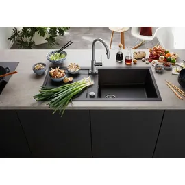 Blanco Metra XL 6 Silgranit Weiß 1000 x 500 mm Drehknopfventil