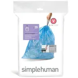 simplehuman Müllsäcke Größe V 16-18 l blau 20 St.