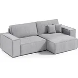 petits-meubles ECKSOFA Isaac 3 Sitzplätze Hellgrau