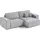 petits-meubles ECKSOFA Isaac 3 Sitzplätze Hellgrau