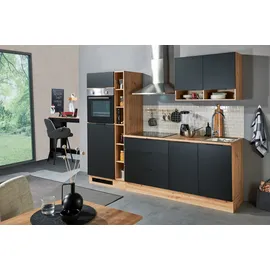 BASIC by Balculina Küchenzeile Oskar 250 cm schwarz