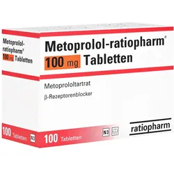 Metoprolol-ratiopharm 100 mg Tabletten 100 St