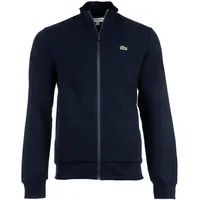Lacoste Herren Sweatjacke mit Stehkragen - Zipper, aufgerautes Fleece,