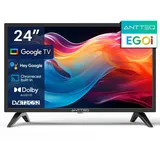 Antteq EGoi Smart tv 24 Zoll (61cm) Fernseher mit Official Voice Assistant DAZN,Netflix, Prime Video, Wi-Fi, Triple Tuner