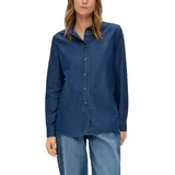 S.Oliver Jeansbluse mit durchgängiger Knopfleiste blau XL (42)