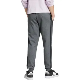 adidas Men's Essential Three Stripes Fleece Pant, dark grey heather/black XXL