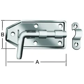 Vormann Bolzenriegel feuerverzinkt 160 x 65 mm