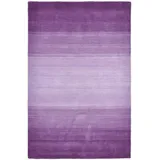 THEKO Wollteppich Wool Comfort Ombre 750 lila 90 H: 1,4