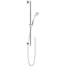 GESSI Rilievo, Brausestangen-Set 800 mm, mit 1-Strahl-Antikalkhandbrause und Brauseschlauch 1,50 m, 59245031, Farbe: Chrom