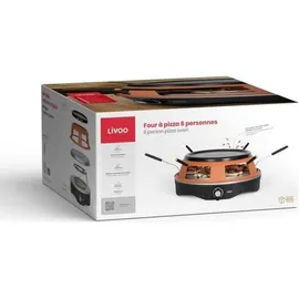 LIVOO Mini-Pizzaofen 1200 W braun - DOC304