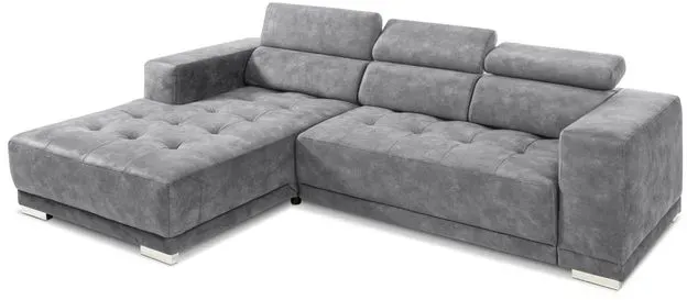 SOMETA Ecksofa Cocoon Stoff Mittelgrau