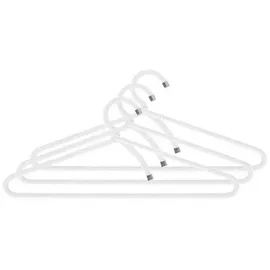 Peppermint Products Hanger | 3er Textil-KLEIDERBÜGEL-Set aus Seil | Rutschfester Designer-Bügel f. Jacken, Hemden, Hosen | Design: Roman Luyken | Schrank- & Garderobenbügel (White)