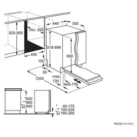 AEG Serie 7000 FSE73427P Einbau-Geschirrspüler (vollintegrierbar, 450 mm breit)