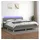 vidaXL Boxspringbett mit Matratze & LED Dunkelgrau 200x200 cm Stoff