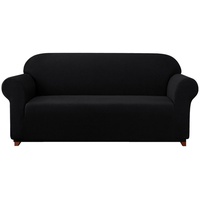 Sofahusse 2/3/4 Sitzer Sofabezug, SUBRTEX, mit dezentem Muster schwarz