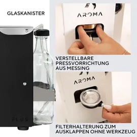 Aroma Plus+ Espressomaschine für Pads schwarz