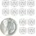 Relaxdays Serviettenringe 12er Set, geometrisch, HxD: 3x4,5 cm, Serviettenhalter, Papier- und Stoffservietten, Silber
