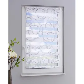 GARESA Doppelrollo Swing 90 x 150 cm grau/weiß