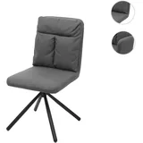 Mendler Esszimmerstuhl HWC-G58 Stoff grau