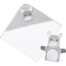 Erwin Müller Frottier-Set Esel 2-teilig Walk-Frottier hellgrau