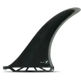 Futures Tiller Fiberglass 10 Inch Longboard Fin 10 inch Solid Black/smoke