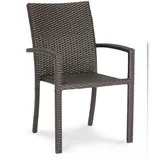 BEST Freizeitmöbel Samoa Stapelsessel 57 x 63 x 88 cm mocca