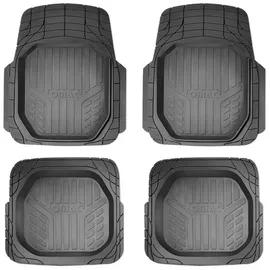 Omac Fußmatten Gummimatten 3D Passform Matte kompatibel mit Dacia Bigster 2024-2025 Schwarz 4tlg