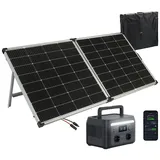 Tragbare Powerstation & Solargenerator 614,4 Wh, USV, 240-W-Solarpanel