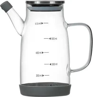 BJ 600ml Transparenter Ölbehälter aus hochborosilikatglas
