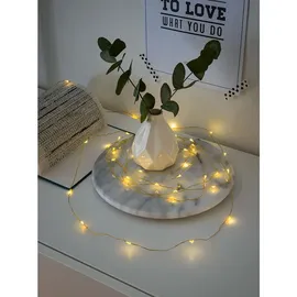Konstsmide LED-Lichterkette Micro 2,4 m Messingfarben 20 Warmweiße Dioden