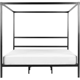 Beliani Himmelbett 180 x 200 cm Schwarz