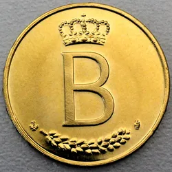 Goldmünze 20 Francs Baudouin I. (Belgien)