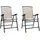 vidaXL Klappbare Gartenstühle 61 x 89 x 93 cm cremeweiß 2 St.