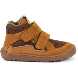 Froddo Barfußschuh FRODDO "BAREFOOT TEX WOOL", Kinder, Gr. 33, braun, Textil, Veloursleder, Schuhe Barfußschuh, Boots, Sneaker, Trekkingschuh mit TEX-Membrane